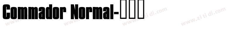Commador Normal字体转换